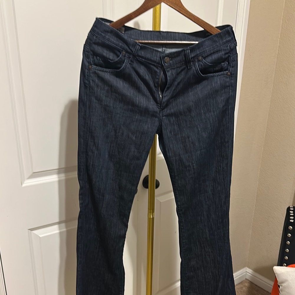 Citizens Of Humanity Hutton #251 Stretch High Rise wide leg dark wash jeans
